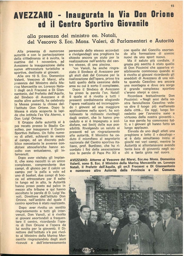 La piccola Opera della Divina Provvidenza, 62, 01, 01-01-1967, pagina 15