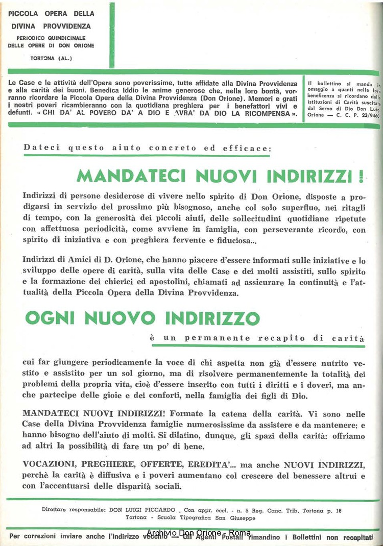 La piccola Opera della Divina Provvidenza, 62, 01, 01-01-1967, pagina 18
