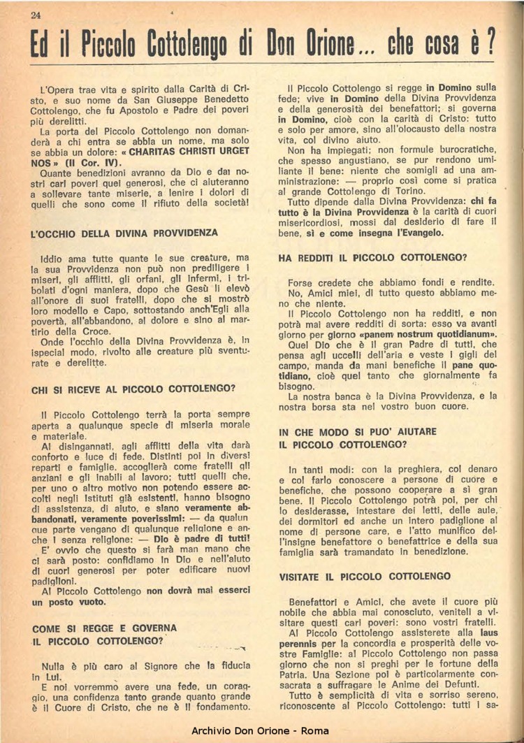 La piccola Opera della Divina Provvidenza, 62, 03, 01-02-1967, pagina 4