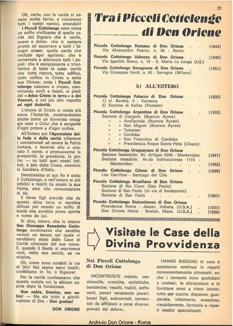 La piccola Opera della Divina Provvidenza, 62, 03, 01-02-1967, pagina 7