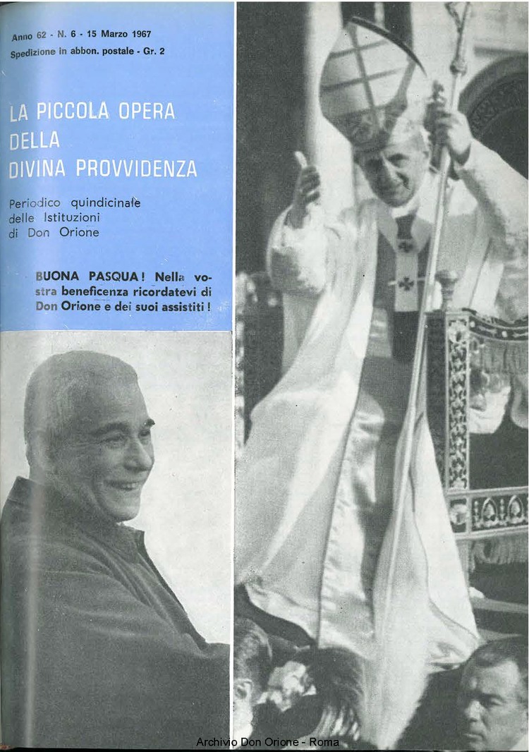 La piccola Opera della Divina Provvidenza, 62, 06, 15-03-1967, pagina 1