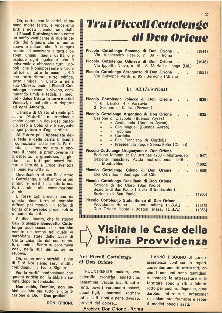 La piccola Opera della Divina Provvidenza, 62, 06, 15-03-1967, pagina 7