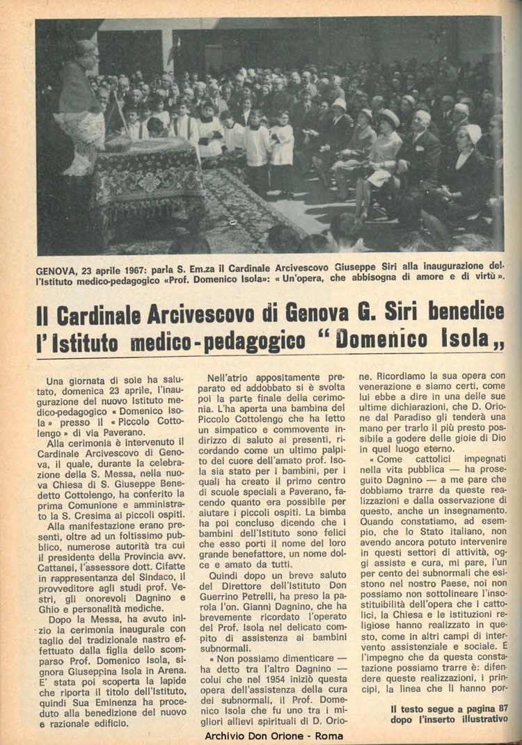 La piccola Opera della Divina Provvidenza, 62, 09, 01-05-1967, pagina 10