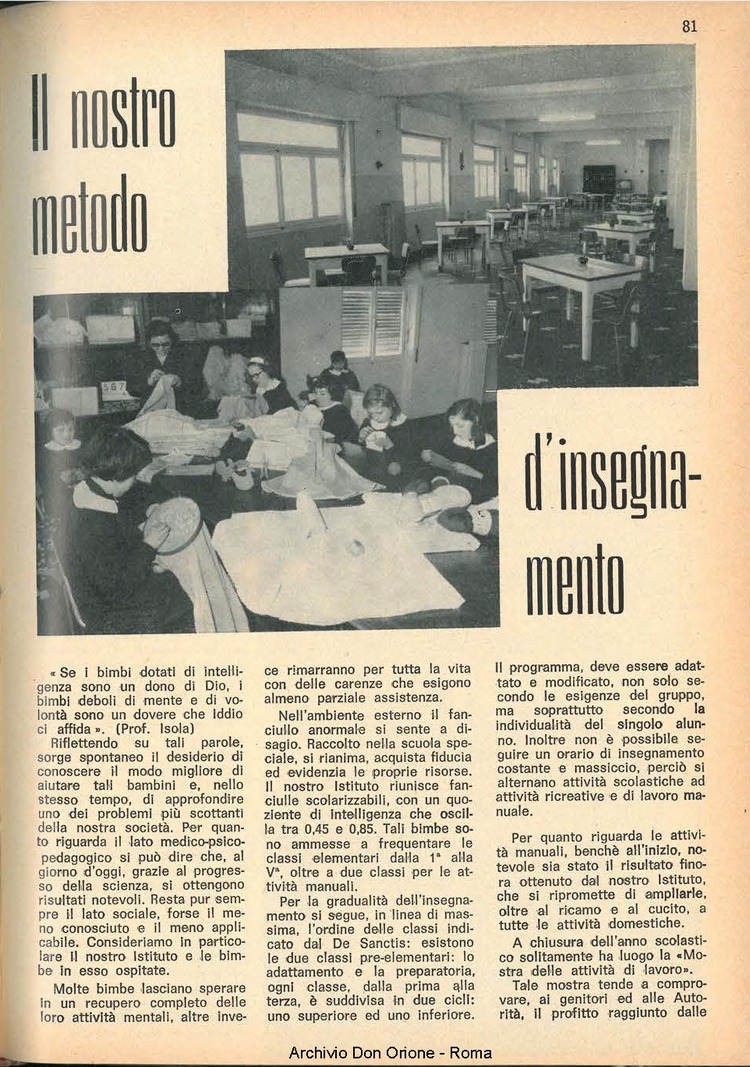 La piccola Opera della Divina Provvidenza, 62, 09, 01-05-1967, pagina 19