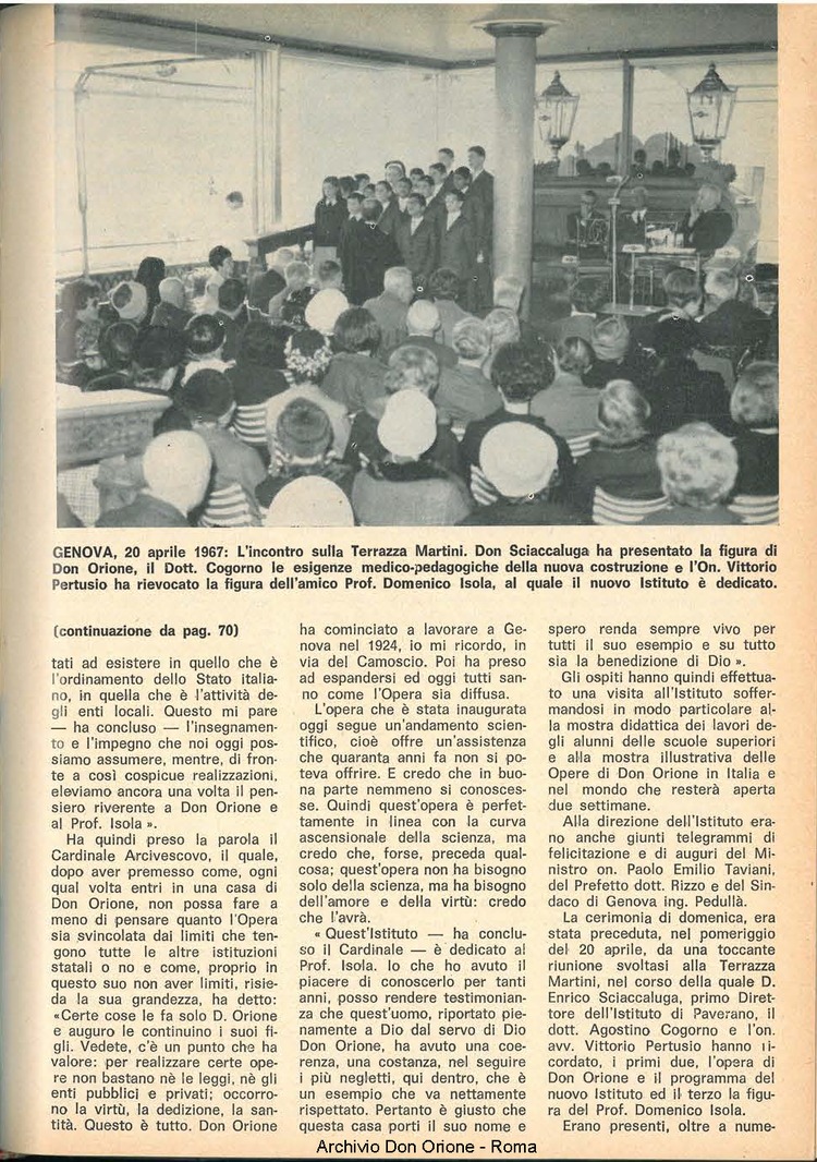 La piccola Opera della Divina Provvidenza, 62, 09, 01-05-1967, pagina 25