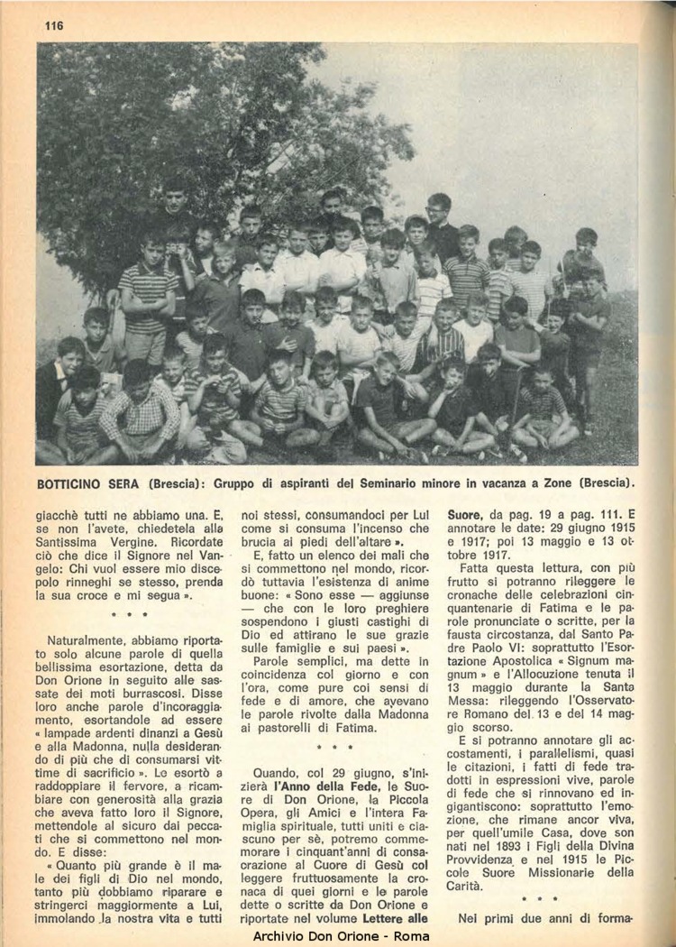 La piccola Opera della Divina Provvidenza, 62, 12, 15-06-1967, pagina 20