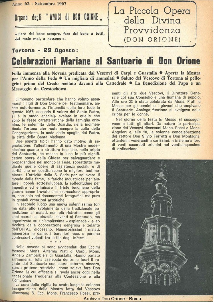 La piccola Opera della Divina Provvidenza, 62, 17, 15-09-1967, pagina 3