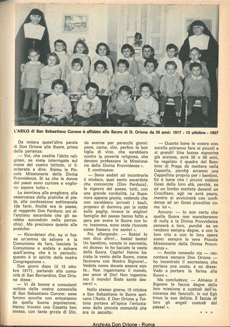 La piccola Opera della Divina Provvidenza, 62, 19, 01-10-1967, pagina 11