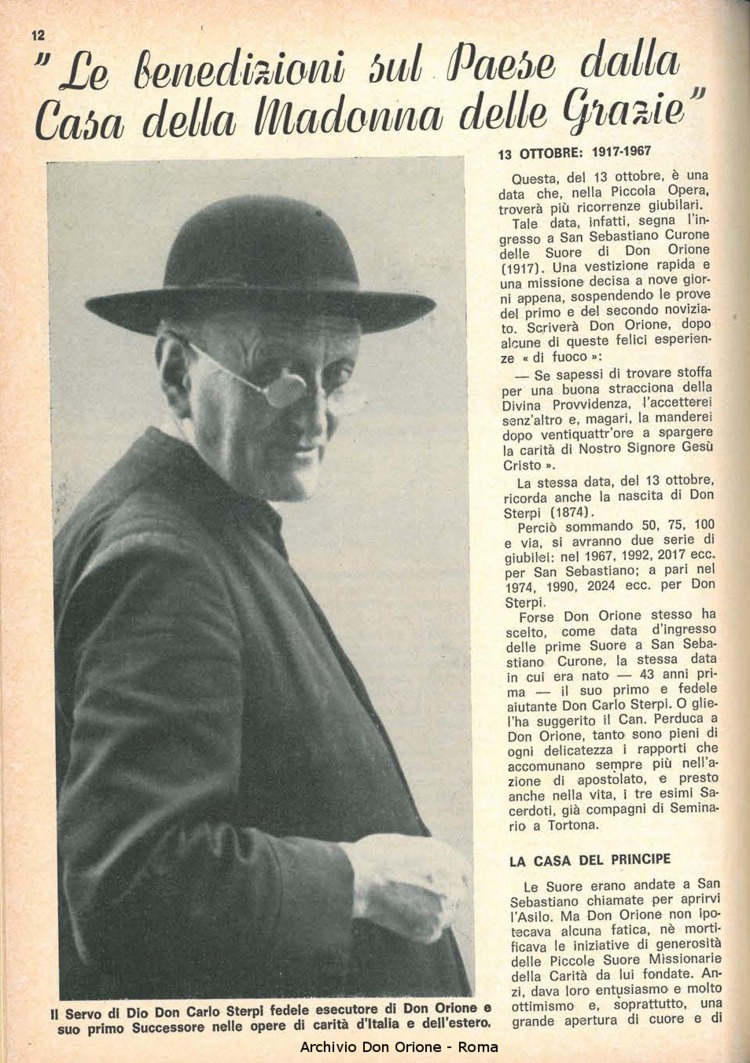 La piccola Opera della Divina Provvidenza, 62, 19, 01-10-1967, pagina 12