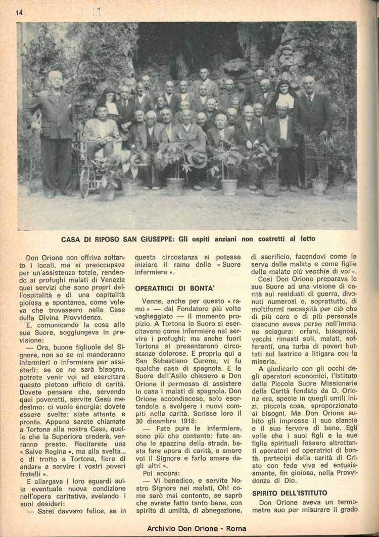 La piccola Opera della Divina Provvidenza, 62, 19, 01-10-1967, pagina 14