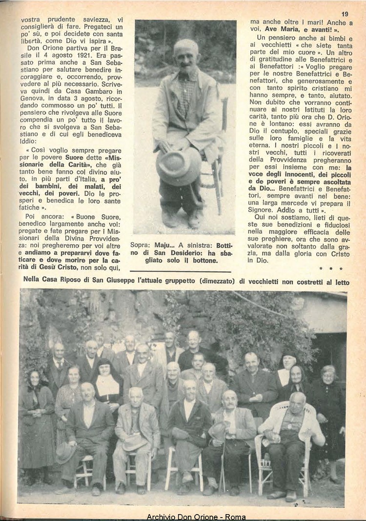La piccola Opera della Divina Provvidenza, 62, 19, 01-10-1967, pagina 19