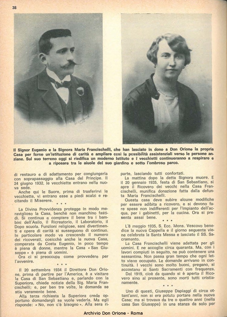 La piccola Opera della Divina Provvidenza, 62, 19, 01-10-1967, pagina 38
