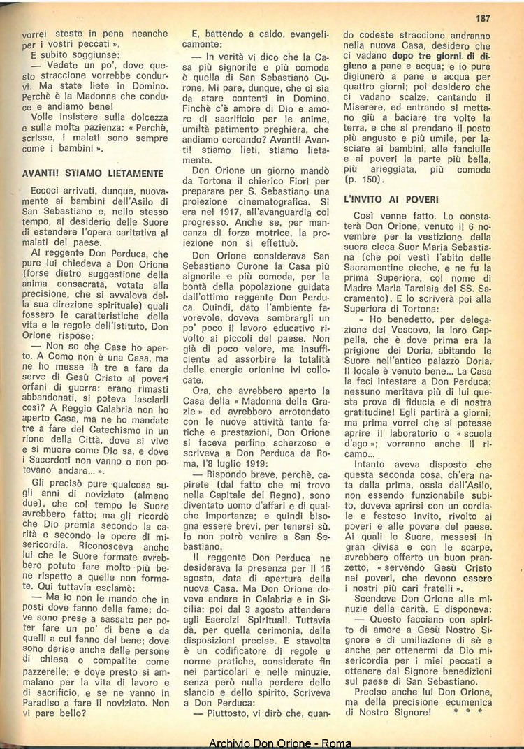 La piccola Opera della Divina Provvidenza, 62, 19, 01-10-1967, pagina 63