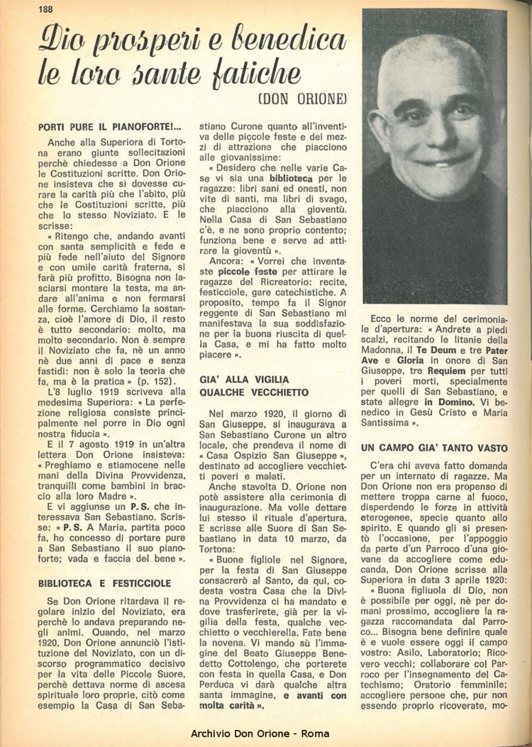 La piccola Opera della Divina Provvidenza, 62, 19, 01-10-1967, pagina 64