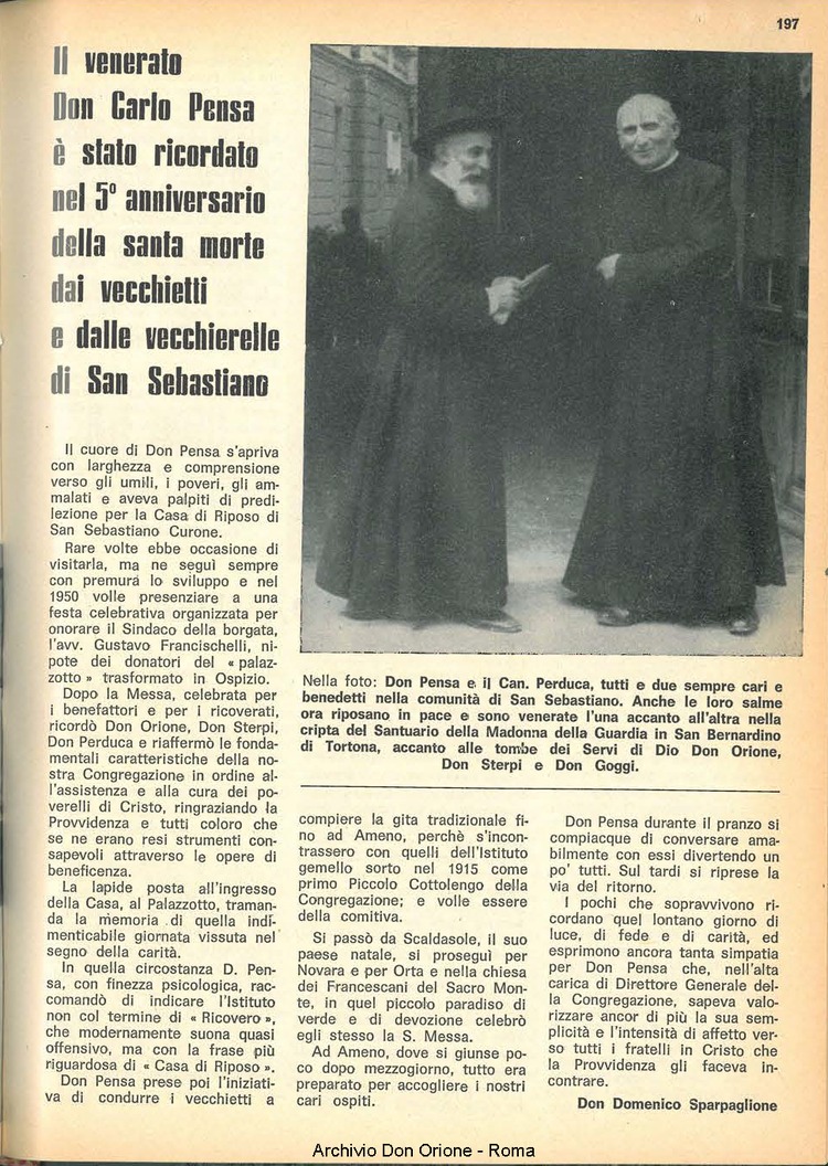La piccola Opera della Divina Provvidenza, 62, 21, 01-11-1967, pagina 5