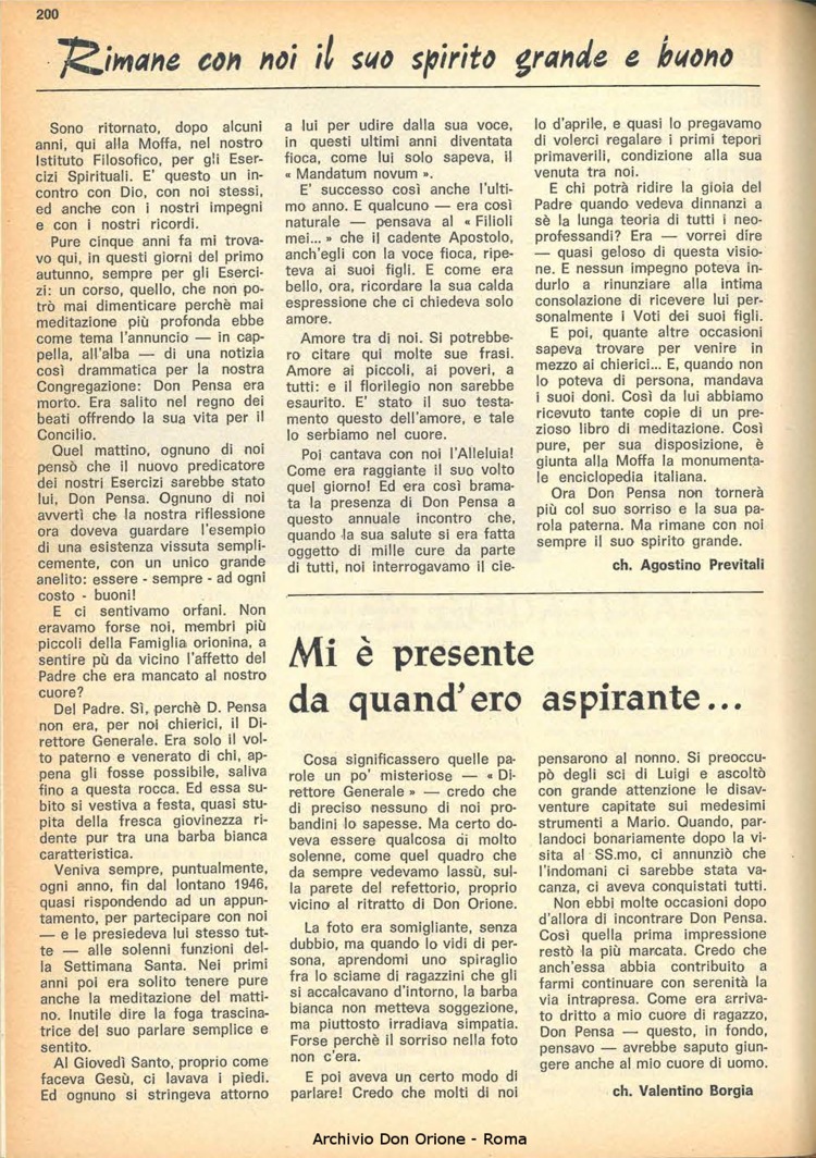 La piccola Opera della Divina Provvidenza, 62, 21, 01-11-1967, pagina 8
