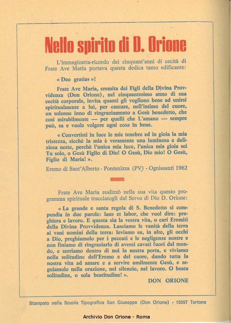 La piccola Opera della Divina Provvidenza, 62, 22, 15-11-1967, pagina 2