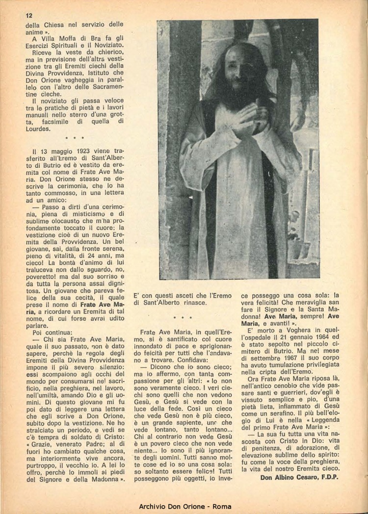 La piccola Opera della Divina Provvidenza, 63, 01, 01-01-1968, pagina 12