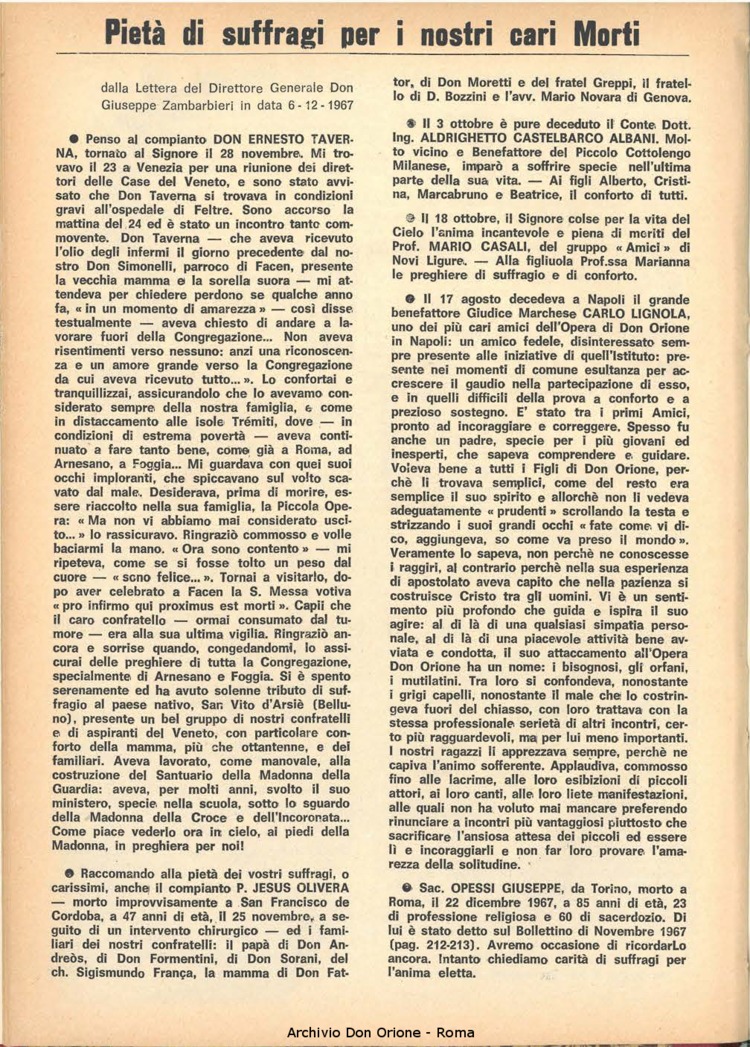 La piccola Opera della Divina Provvidenza, 63, 01, 01-01-1968, pagina 18