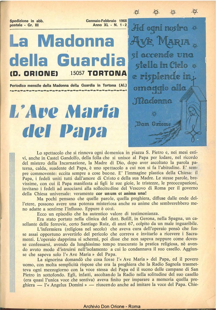 La piccola Opera della Divina Provvidenza, 63, 01, 01-01-1968, pagina 21