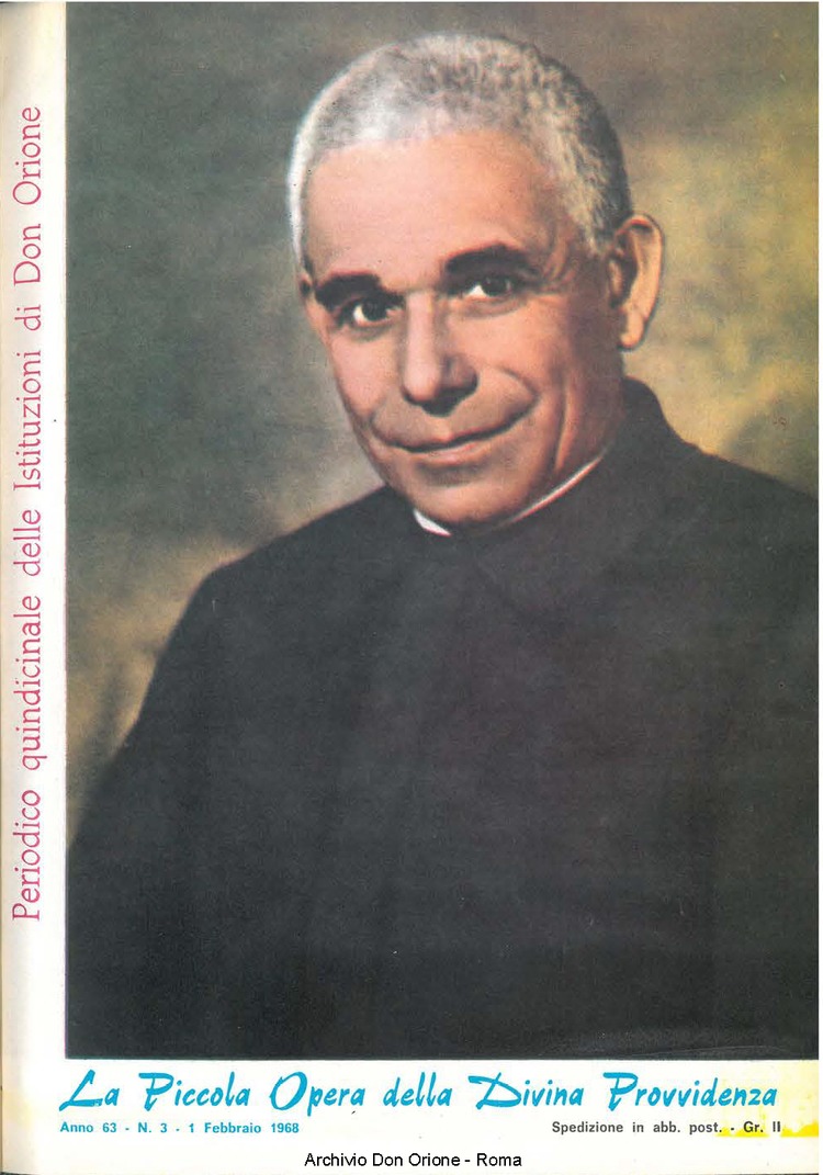 La piccola Opera della Divina Provvidenza, 63, 03, 01-02-1968, pagina 1