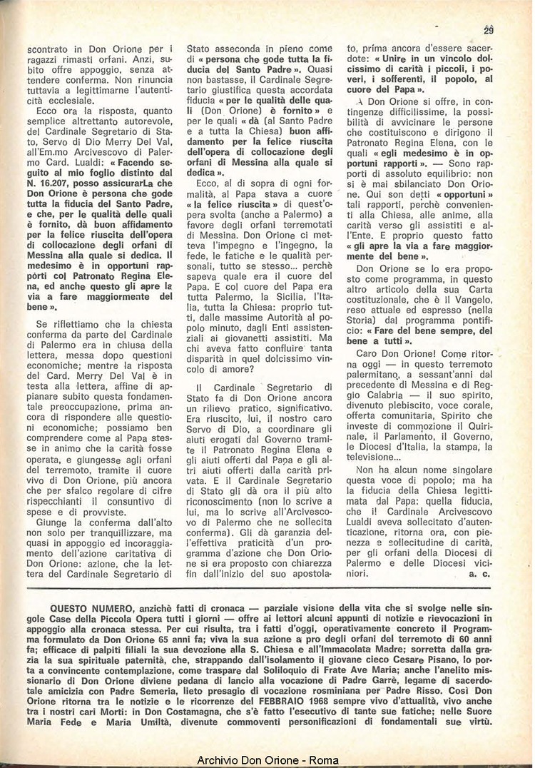 La piccola Opera della Divina Provvidenza, 63, 03, 01-02-1968, pagina 9