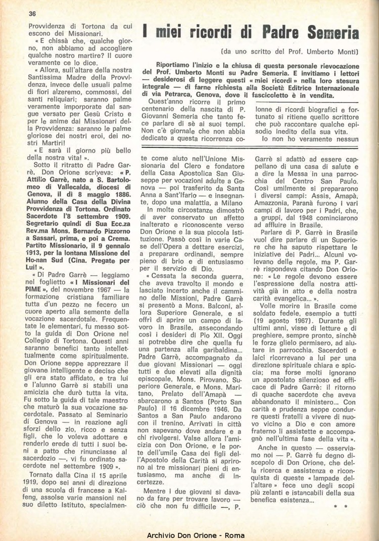 La piccola Opera della Divina Provvidenza, 63, 03, 01-02-1968, pagina 16