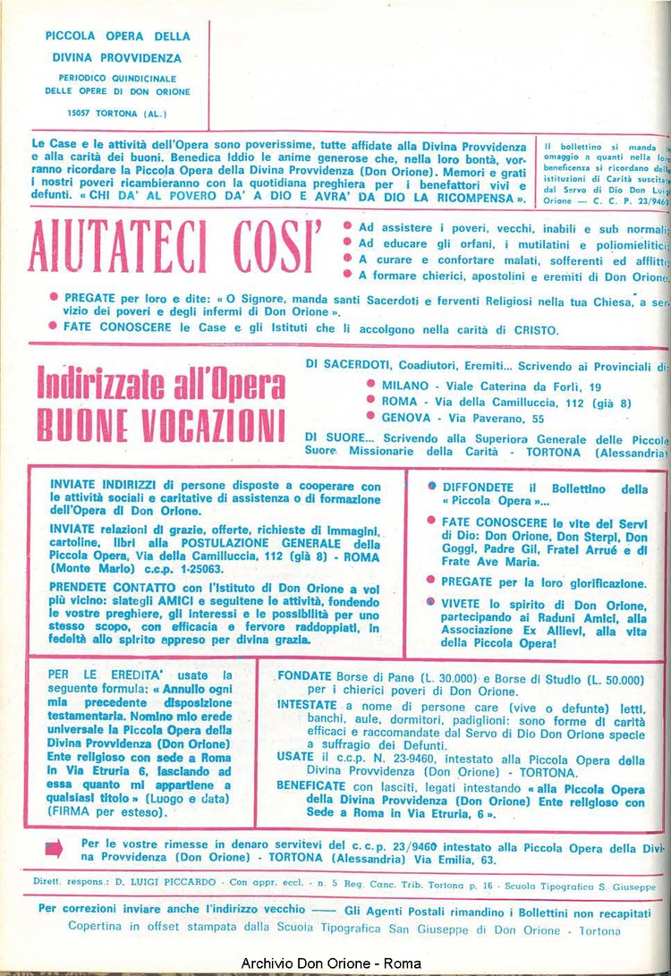 La piccola Opera della Divina Provvidenza, 63, 03, 01-02-1968, pagina 20