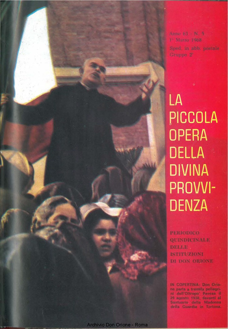 La piccola Opera della Divina Provvidenza, 63, 05, 01-03-1968, pagina 1