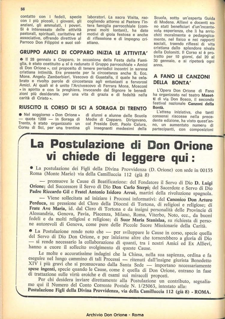 La piccola Opera della Divina Provvidenza, 63, 05, 01-03-1968, pagina 16