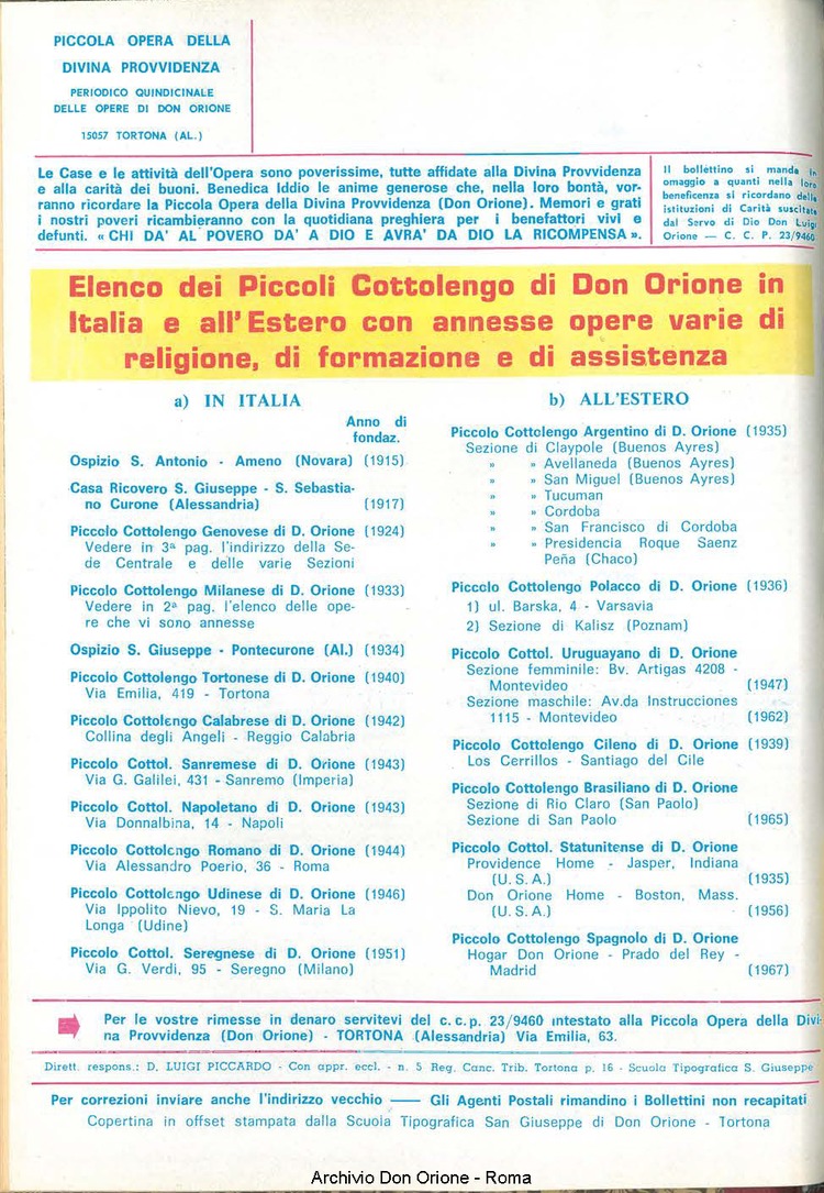 La piccola Opera della Divina Provvidenza, 63, 05, 01-03-1968, pagina 20