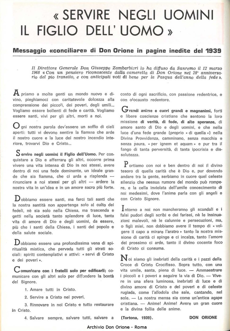 La piccola Opera della Divina Provvidenza, 63, 07, 01-04-1968, pagina 2