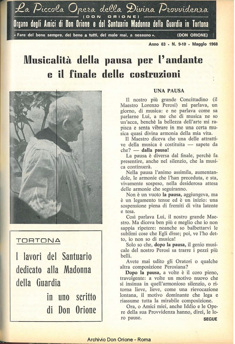 La piccola Opera della Divina Provvidenza, 63, 10, 15-05-1968, pagina 3