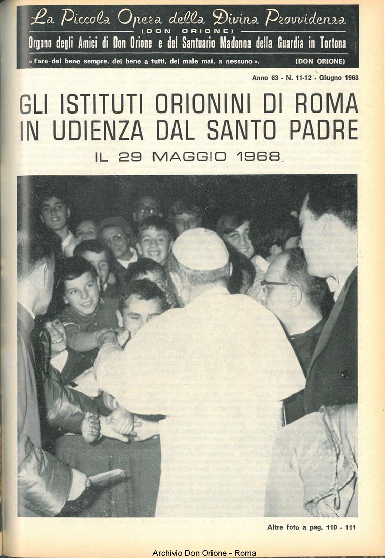 La piccola Opera della Divina Provvidenza, 63, 11_12, 01-06-1968, pagina 3