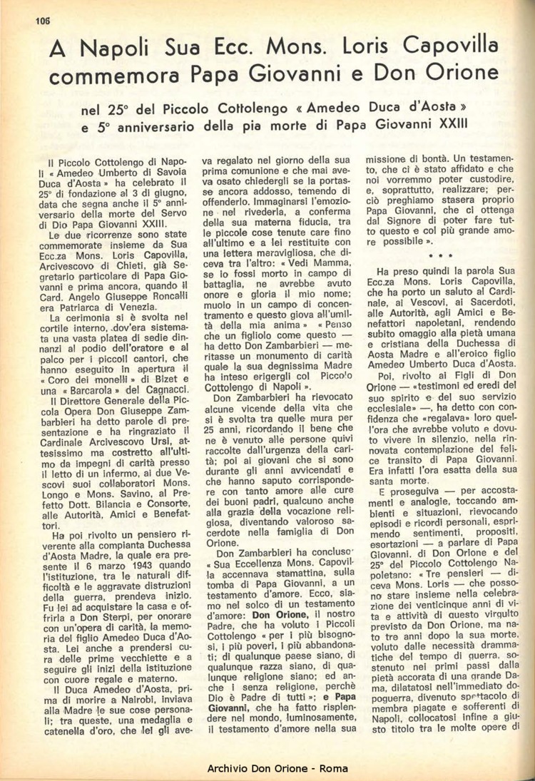 La piccola Opera della Divina Provvidenza, 63, 11_12, 01-06-1968, pagina 6