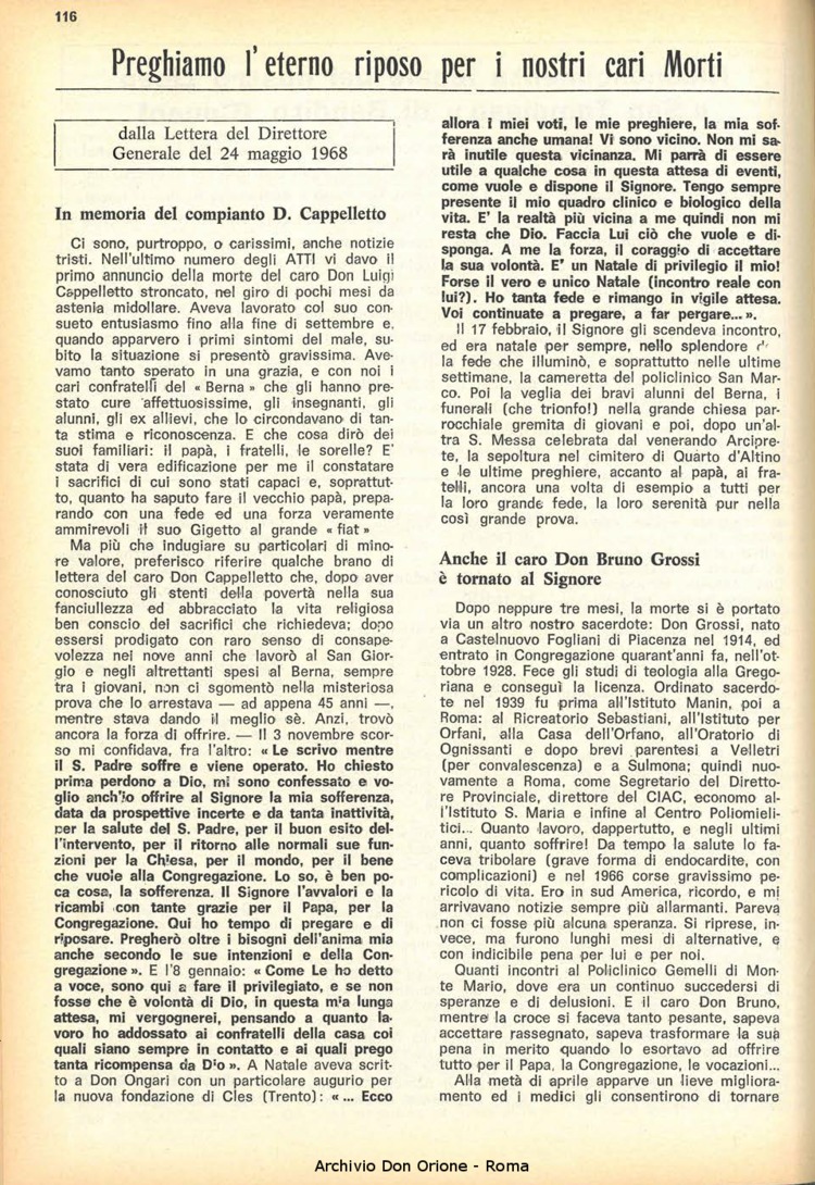 La piccola Opera della Divina Provvidenza, 63, 11_12, 01-06-1968, pagina 16