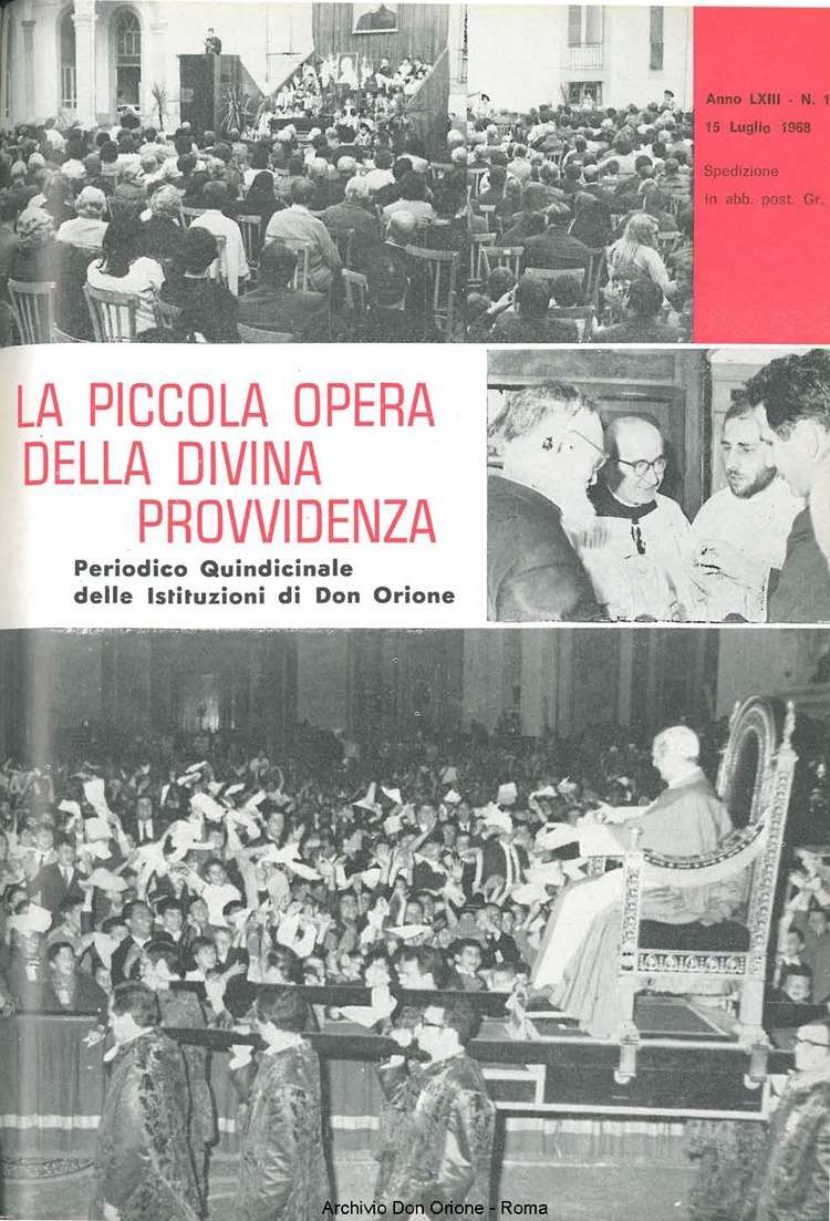 La piccola Opera della Divina Provvidenza, 63, 13_14, 15-07-1968, pagina 1