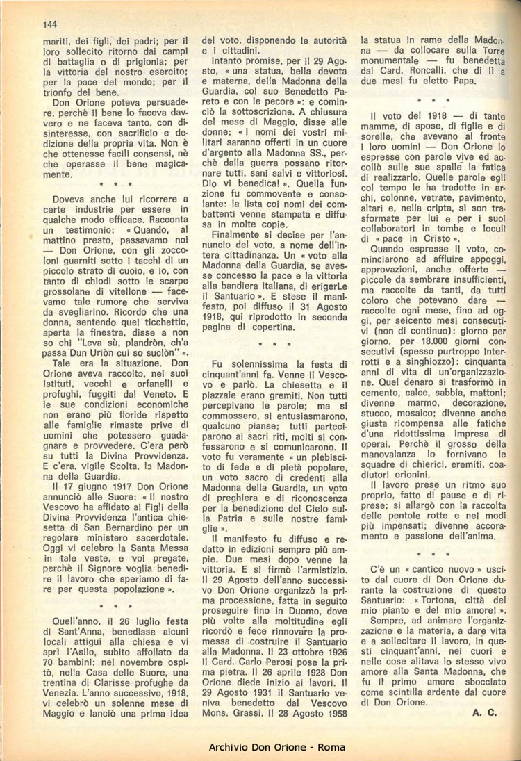 La piccola Opera della Divina Provvidenza, 63, 16, 15-08-1968, pagina 4