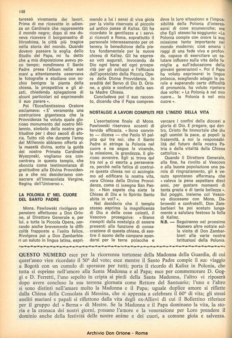 La piccola Opera della Divina Provvidenza, 63, 16, 15-08-1968, pagina 8