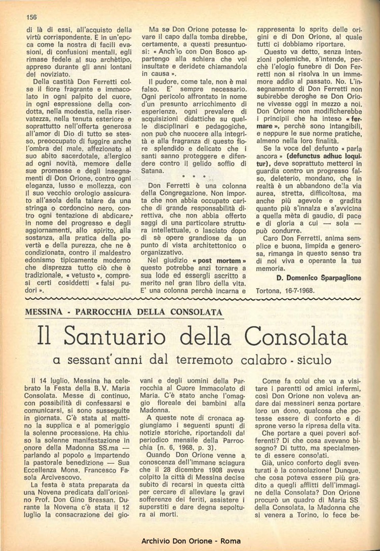 La piccola Opera della Divina Provvidenza, 63, 16, 15-08-1968, pagina 16