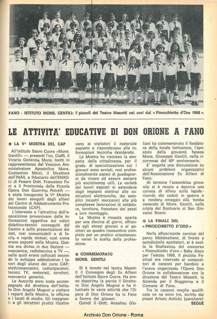 La piccola Opera della Divina Provvidenza, 63, 17, 01-09-1968, pagina 15