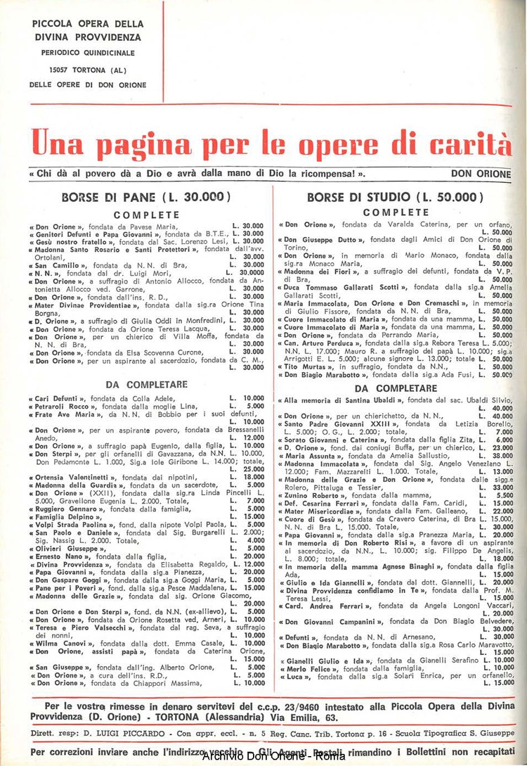 La piccola Opera della Divina Provvidenza, 63, 17, 01-09-1968, pagina 20