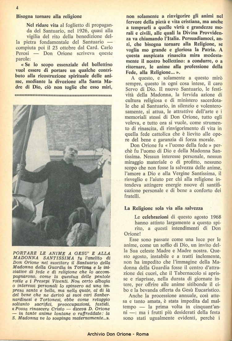 La piccola Opera della Divina Provvidenza, 63, 20, 01-10-1968, pagina 4