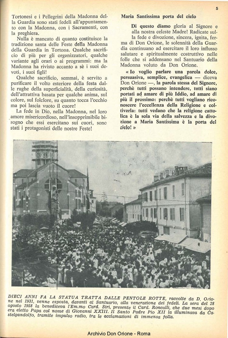 La piccola Opera della Divina Provvidenza, 63, 20, 01-10-1968, pagina 5
