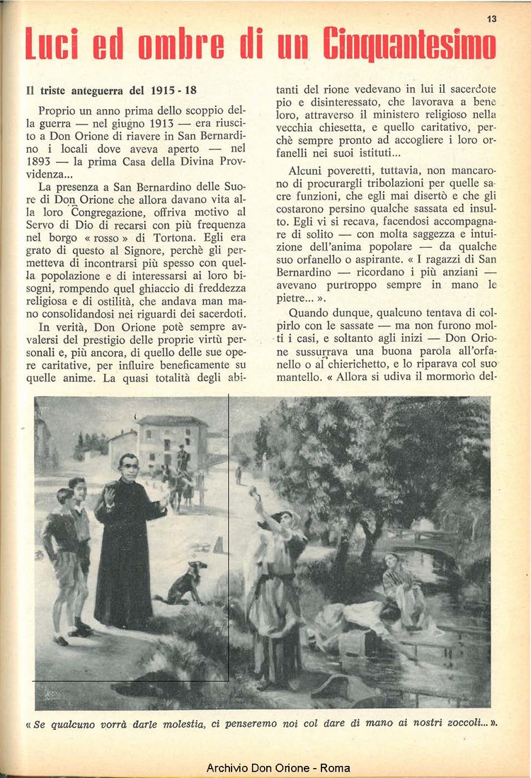 La piccola Opera della Divina Provvidenza, 63, 20, 01-10-1968, pagina 13