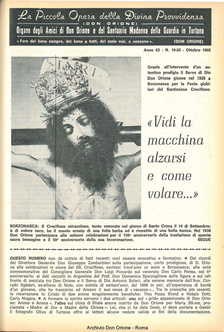 La piccola Opera della Divina Provvidenza, 63, 20, 01-10-1968, pagina 19