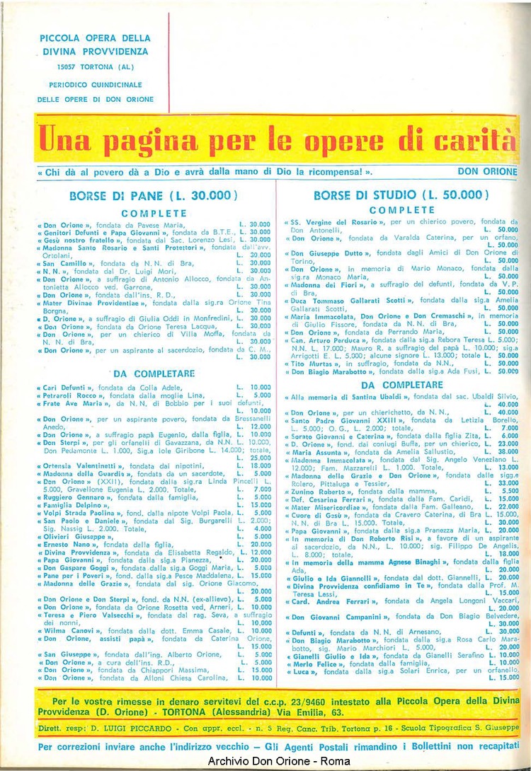 La piccola Opera della Divina Provvidenza, 63, 20, 01-10-1968, pagina 36