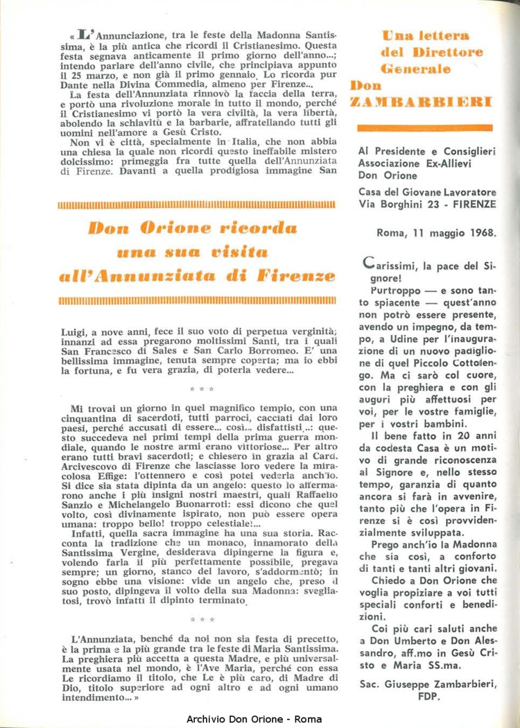 La piccola Opera della Divina Provvidenza, 63, 21, 01-11-1968, pagina 2