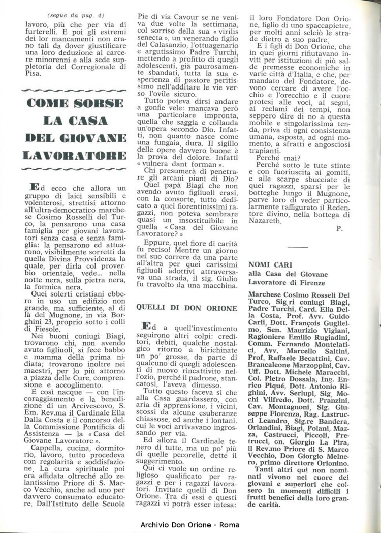 La piccola Opera della Divina Provvidenza, 63, 21, 01-11-1968, pagina 6