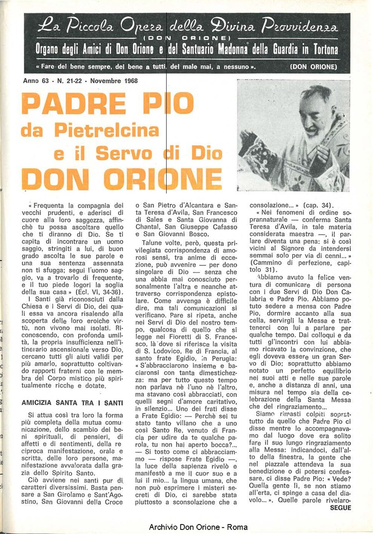 La piccola Opera della Divina Provvidenza, 63, 22, 15-11-1968, pagina 5